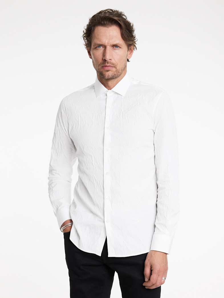 John Varvatos STELLA DRESS SHIRT Outlet Outlet Tops STELLA DRESS SHIRT WHITE