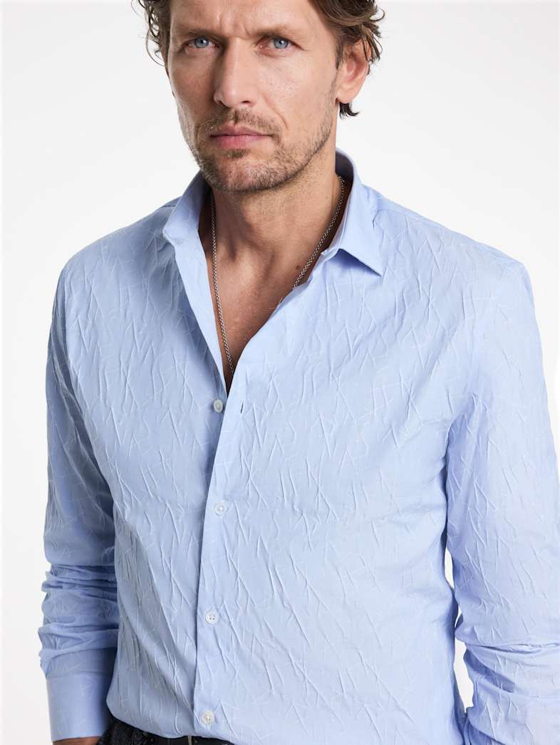 John Varvatos STELLA DRESS SHIRT Outlet Outlet Tops STELLA DRESS SHIRT RIVER BLUE