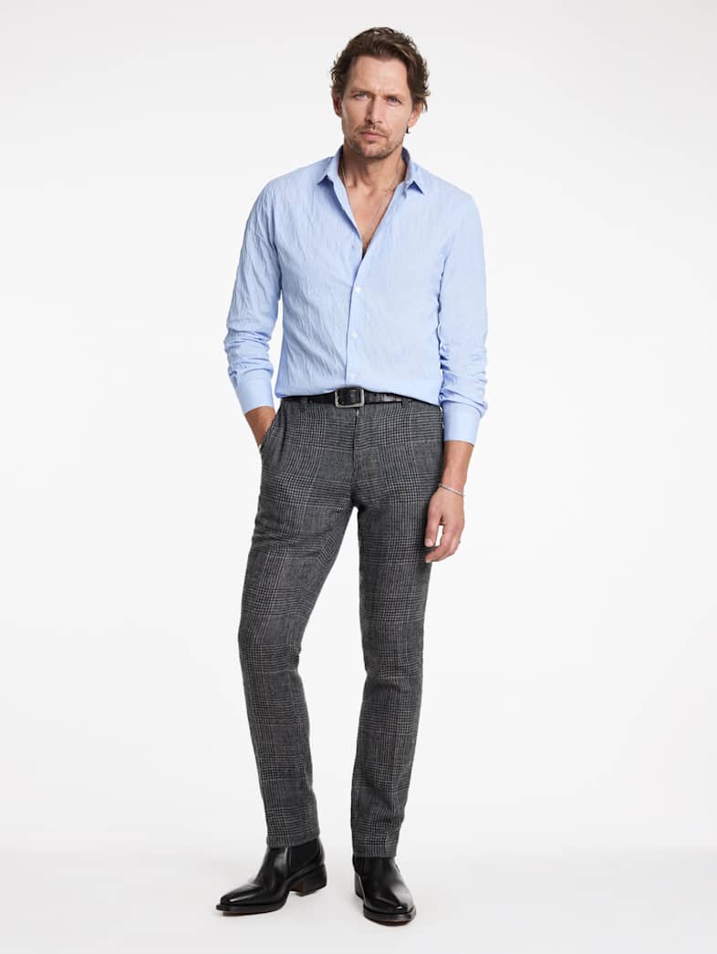 John Varvatos STELLA DRESS SHIRT Outlet Outlet Tops STELLA DRESS SHIRT RIVER BLUE