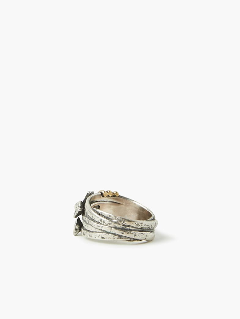 John Varvatos STERLING SILVER NAILS RING Accessories All Accessories Jewelry STERLING SILVER NAILS RING NO COLOR