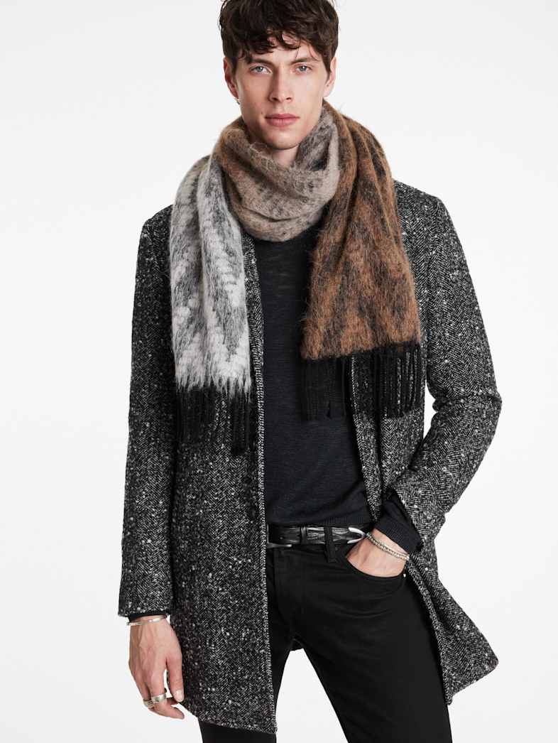 John Varvatos TAPE YARN SCARF Outlet Outlet Shoes & Accessories TAPE YARN SCARF CHAMOIS