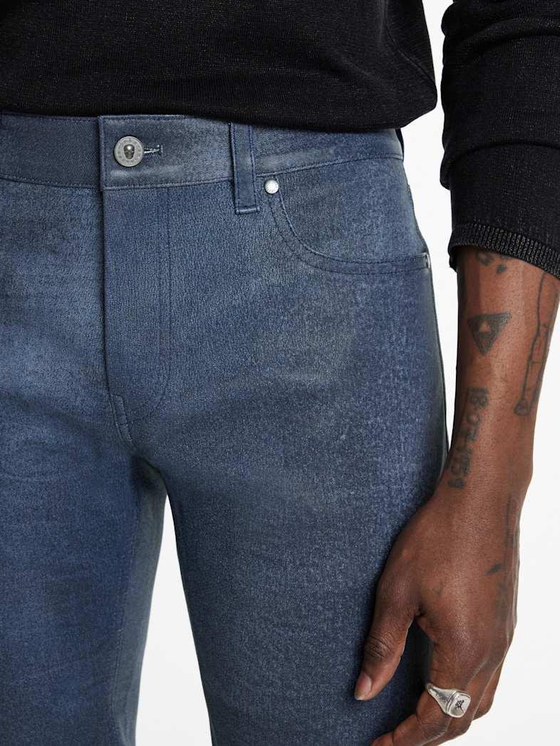 John Varvatos THE ROCKER LEATHER JEANS Outlet Outlet Leather & Outerwear THE ROCKER LEATHER JEANS INK