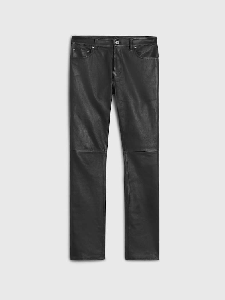 john varvatos THE ROCKER LEATHER PANTS Clothing Bottoms THE ROCKER LEATHER PANTS BLACK