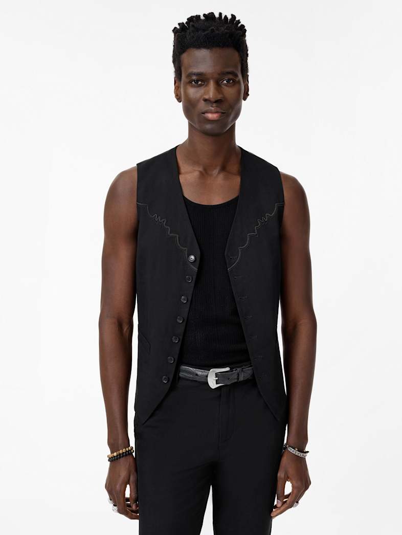 John Varvatos THEODORE VEST Clothing Featured Suiting THEODORE VEST BLACK