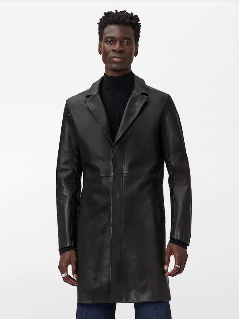 John Varvatos TYLER COAT Leather All Leather Leather Jackets TYLER COAT BLACK