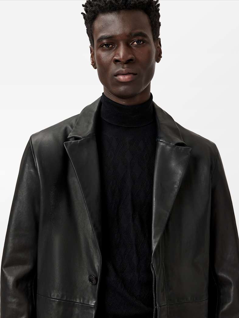 John Varvatos TYLER COAT Leather All Leather Leather Jackets TYLER COAT BLACK