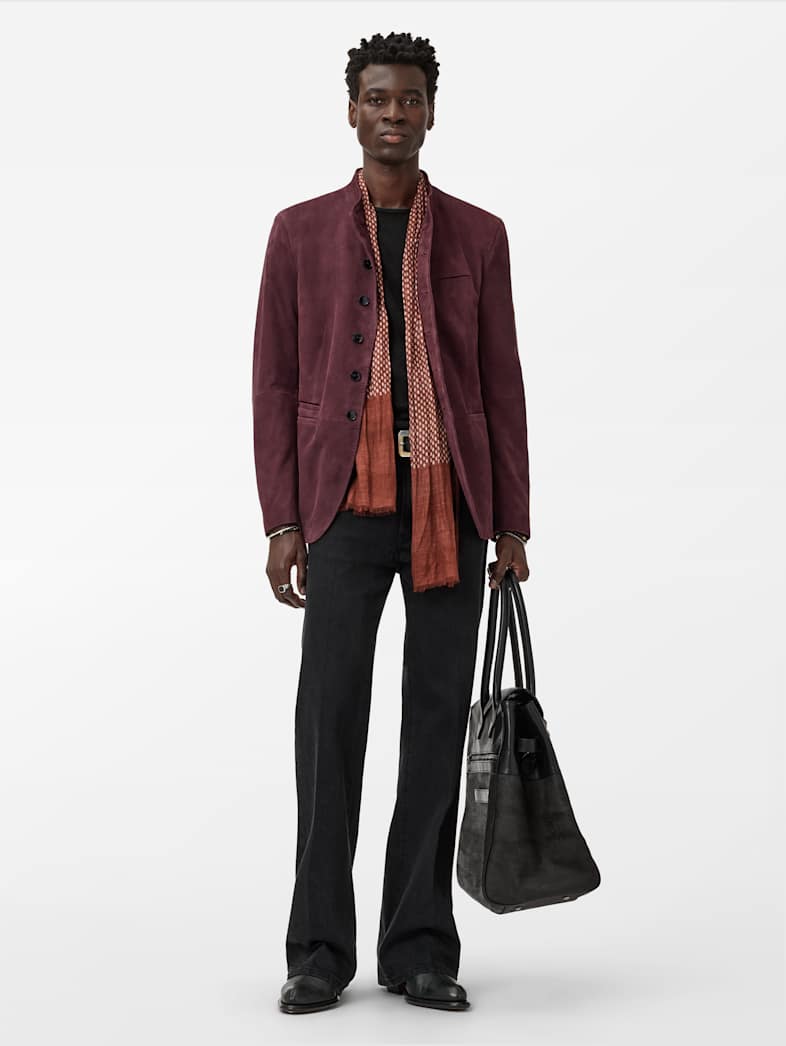 John Varvatos VARICK JACKET Leather All Leather Leather Jackets VARICK JACKET Merlot