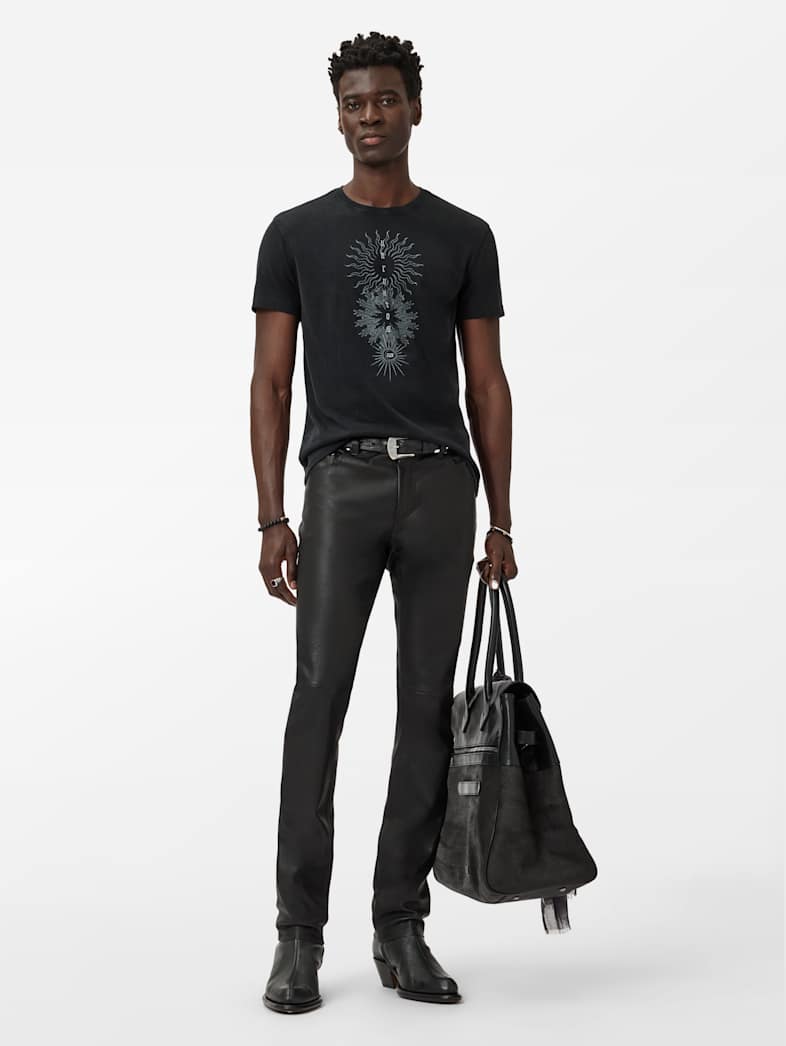 John Varvatos VARVATOS RAYS TEE Clothing Tops Graphic Tees VARVATOS RAYS TEE BLACK