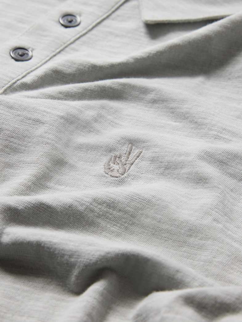 John Varvatos VICTOR POLO Clothing Featured JV ESSENTIALS VICTOR POLO LIGHT GREY