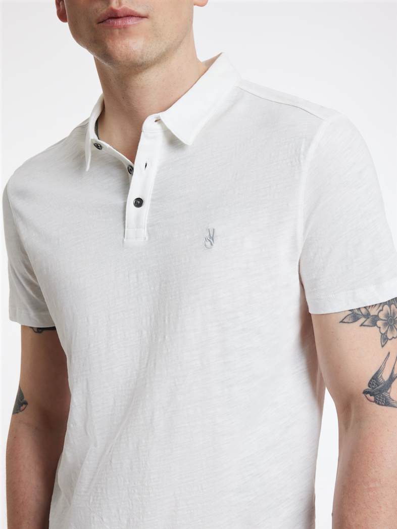 John Varvatos VICTOR POLO Clothing Featured JV ESSENTIALS VICTOR POLO SALT