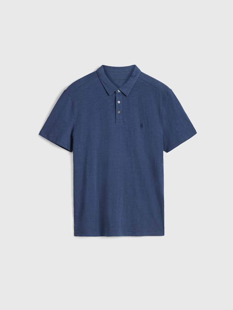 john varvatos VICTOR POLO Clothing Featured JV ESSENTIALS VICTOR POLO BLUE GRPHTE