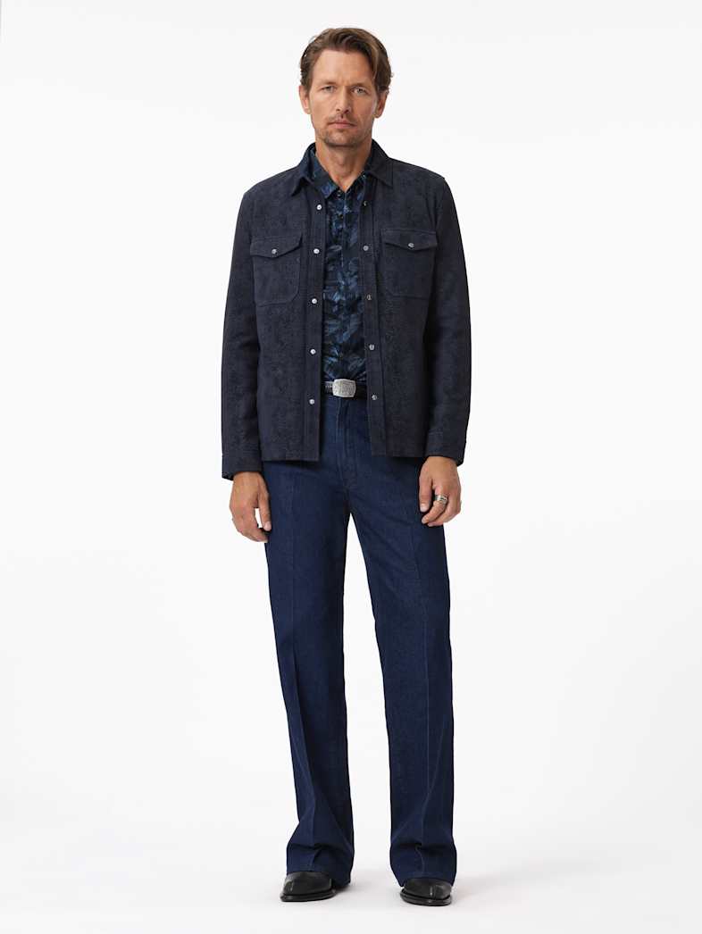 John Varvatos VIENNE SHIRT Clothing Tops Shirts VIENNE SHIRT COBALT