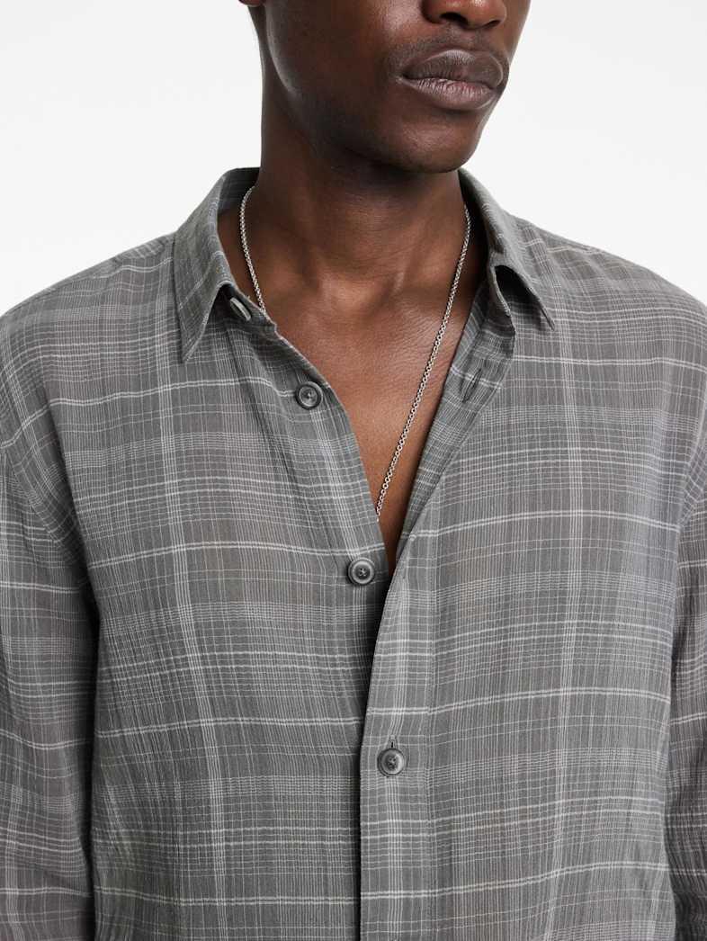 John Varvatos VINTON OVER SHIRT Outlet Outlet Tops VINTON OVER SHIRT PEBBLE