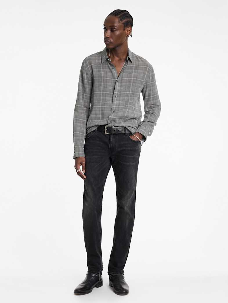 John Varvatos VINTON OVER SHIRT Outlet Outlet Tops VINTON OVER SHIRT PEBBLE