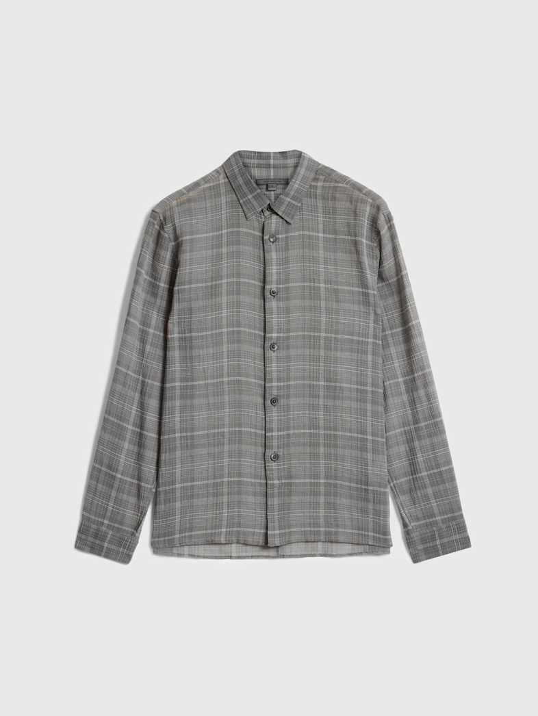 john varvatos VINTON OVER SHIRT Outlet Outlet Tops VINTON OVER SHIRT PEBBLE