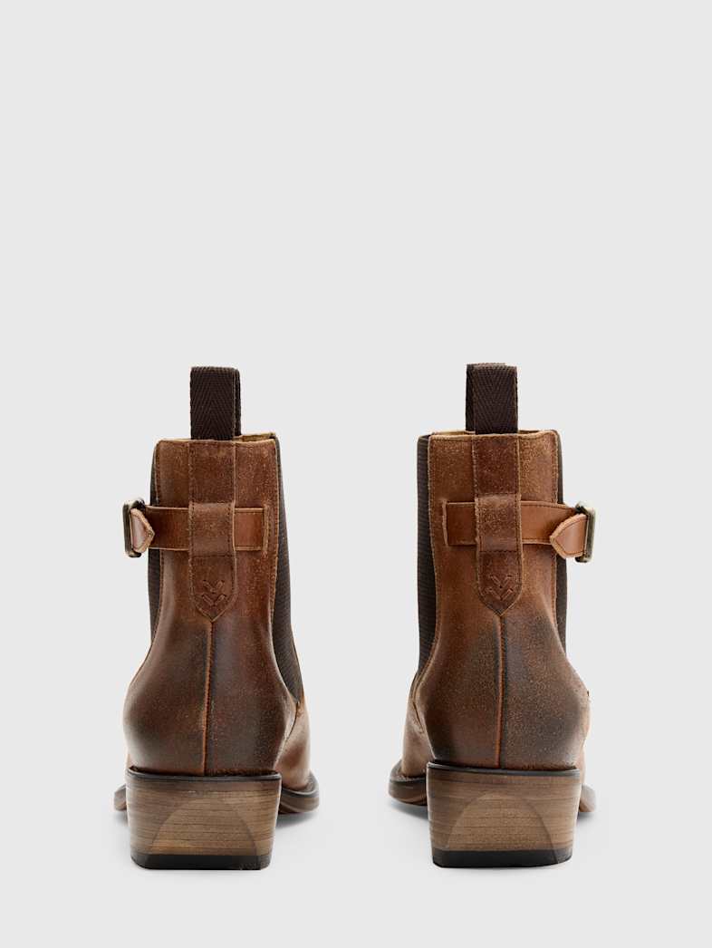 John Varvatos WALKER BUCKLE CHELSEA BOOT Outlet Outlet Shoes & Accessories WALKER BUCKLE CHELSEA BOOT LT BROWN