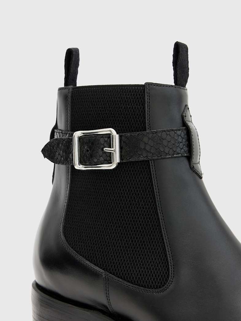 John Varvatos WALKER BUCKLE CHELSEA BOOT Outlet Outlet Shoes & Accessories WALKER BUCKLE CHELSEA BOOT BLACK