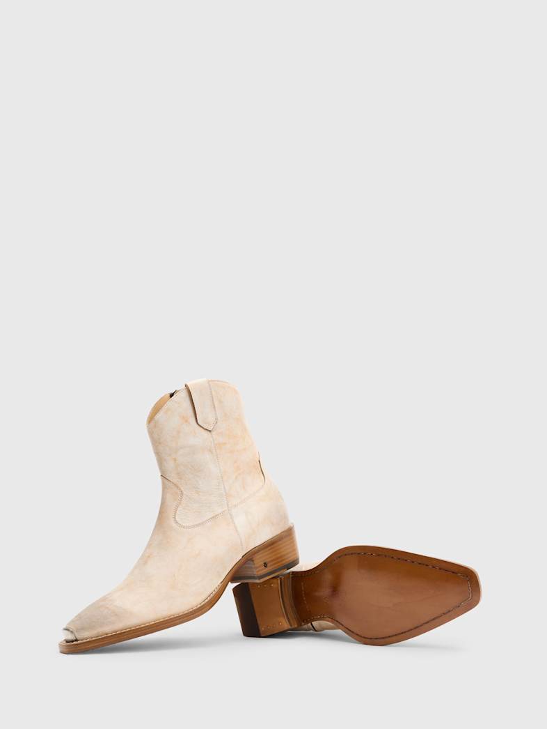 John Varvatos WALKER TIPPED WESTERN BOOT Outlet WALKER TIPPED WESTERN BOOT GREY/TAN