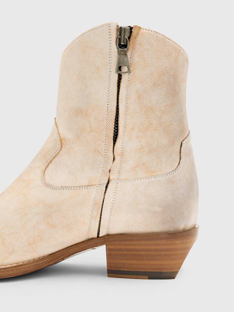 John Varvatos WALKER TIPPED WESTERN BOOT Outlet WALKER TIPPED WESTERN BOOT GREY/TAN