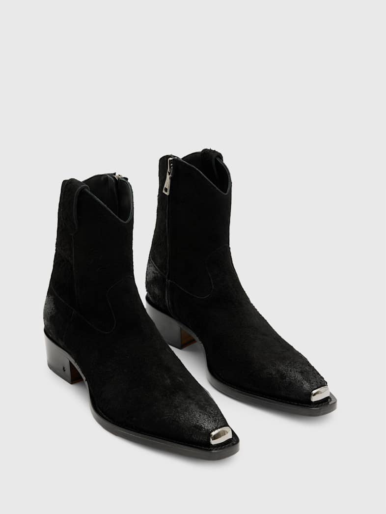 john varvatos WALKER TIPPED WESTERN BOOT Outlet WALKER TIPPED WESTERN BOOT BLACK