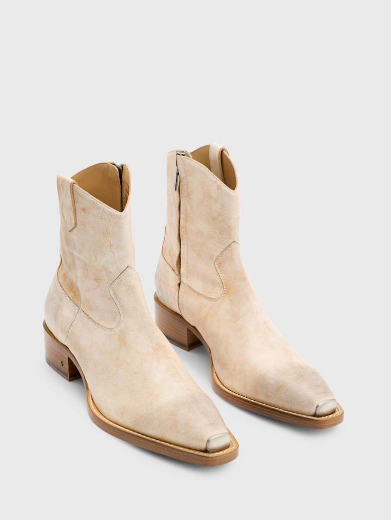 john varvatos WALKER TIPPED WESTERN BOOT Outlet WALKER TIPPED WESTERN BOOT GREY/TAN