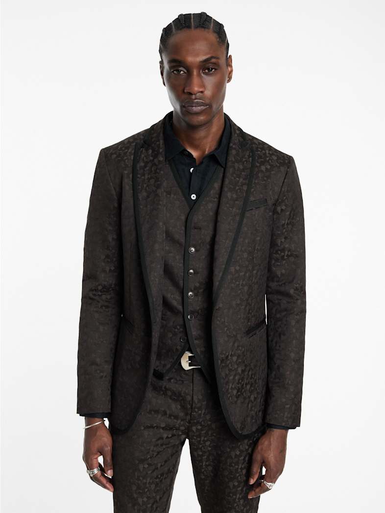 John Varvatos WALLACE JACKET Outlet Outlet Leather & Outerwear WALLACE JACKET CHARCOAL GREY