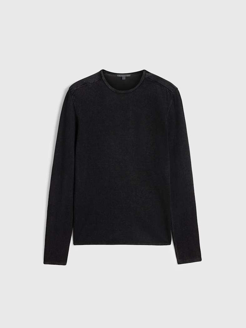 John Varvatos WALTER CREW NECK SWEATER Clothing Featured JV ESSENTIALS WALTER CREW NECK SWEATER BLACK
