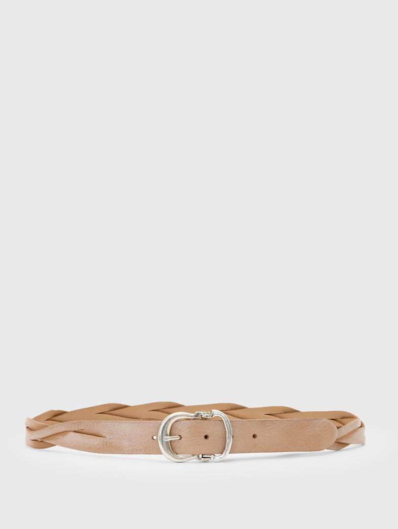 john varvatos WEBSTER GUITAR HINGE BRAIDED BELT Accessories All Accessories Belts WEBSTER GUITAR HINGE BRAIDED BELT LIGHT KHAKI