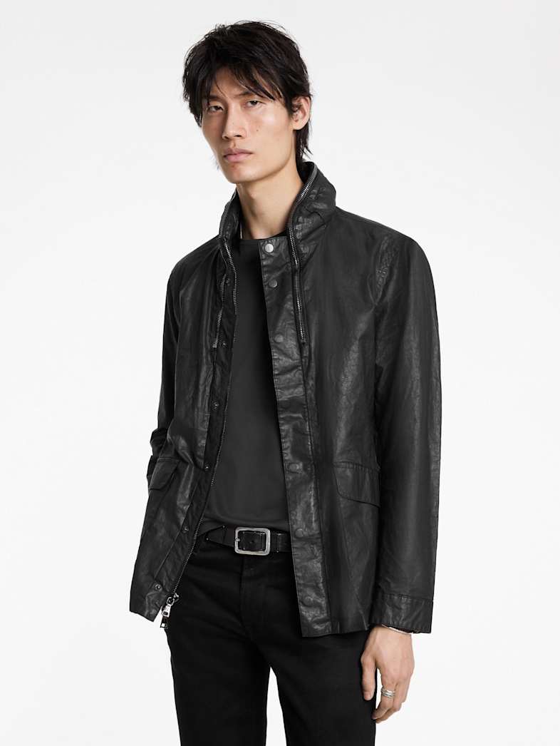 John Varvatos WOODHAVEN MILITARY JACKET Outlet Outlet Leather & Outerwear WOODHAVEN MILITARY JACKET BLACK