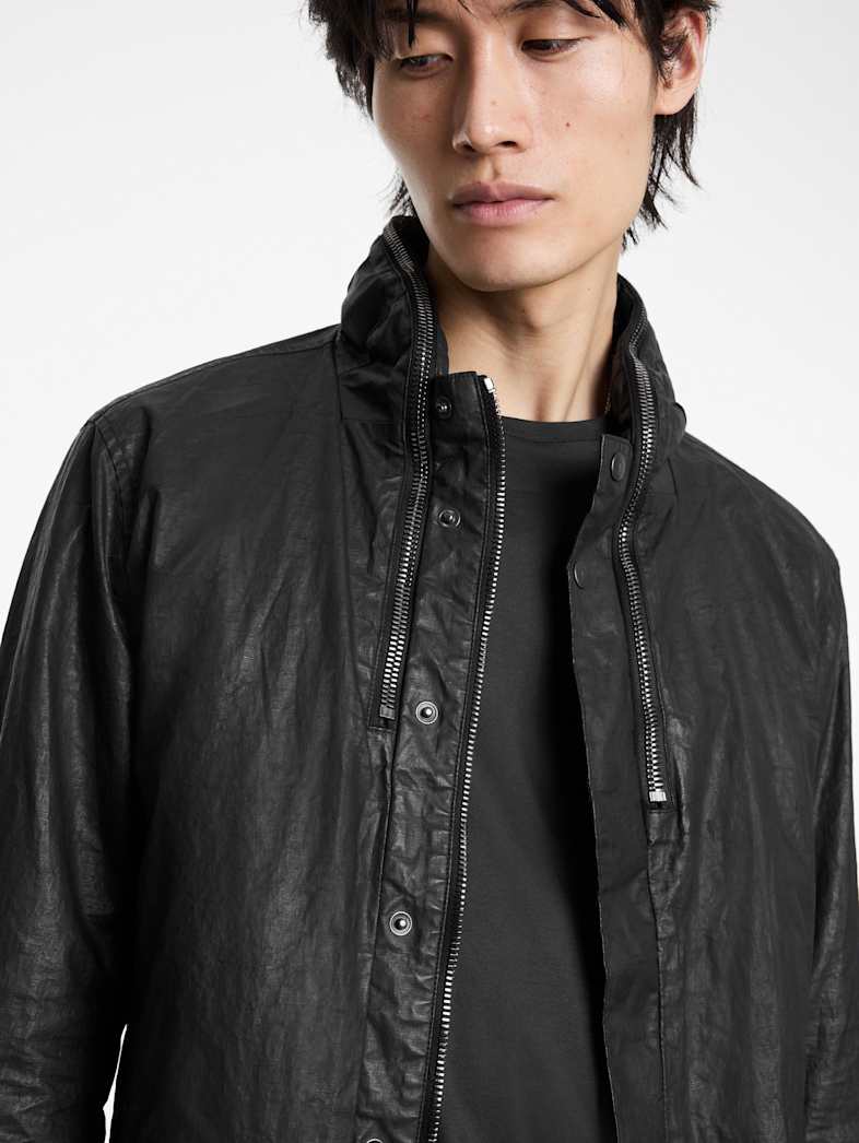 John Varvatos WOODHAVEN MILITARY JACKET Outlet Outlet Leather & Outerwear WOODHAVEN MILITARY JACKET BLACK