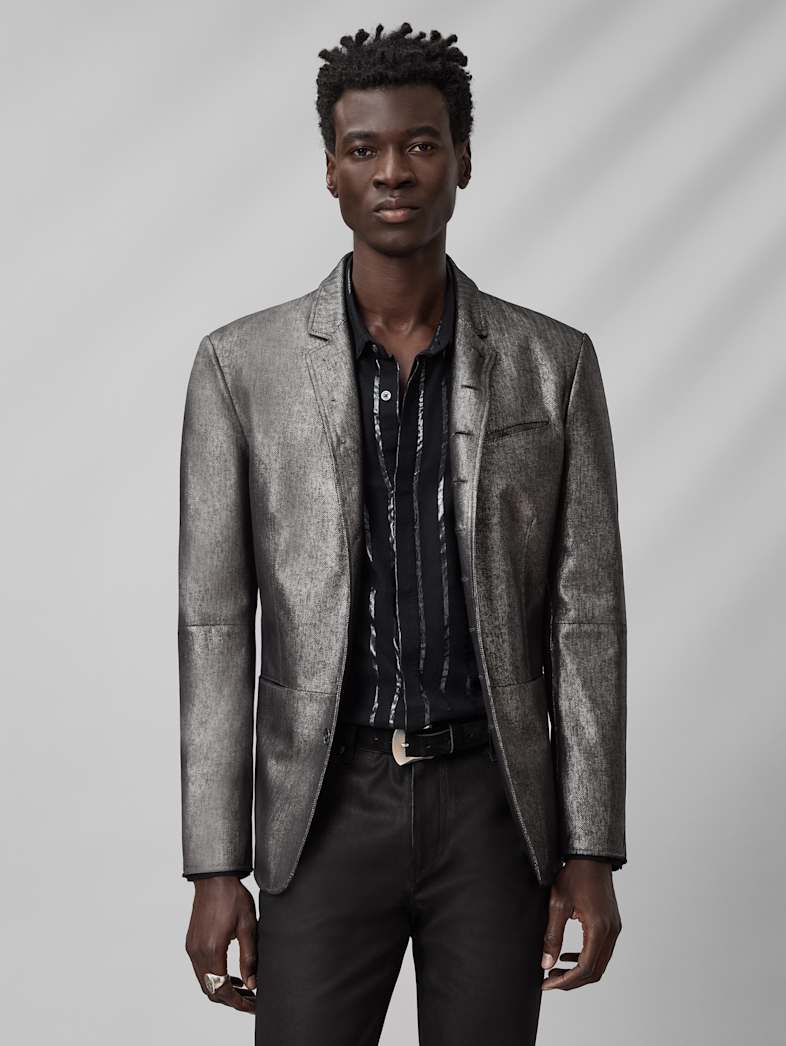 John Varvatos WOODWARD JACKET Leather All Leather Leather Jackets WOODWARD JACKET BLACK