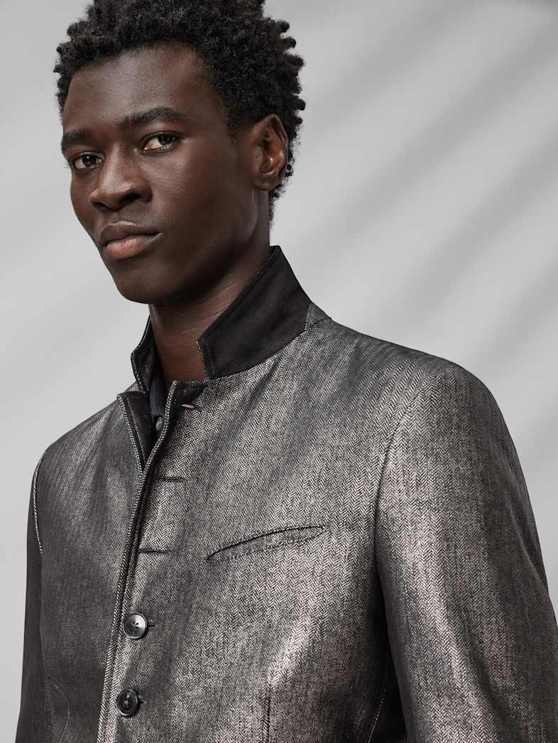 John Varvatos WOODWARD JACKET Leather All Leather Leather Jackets WOODWARD JACKET BLACK