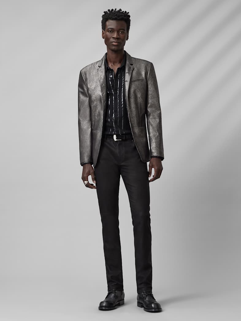 John Varvatos WOODWARD JACKET Leather All Leather Leather Jackets WOODWARD JACKET BLACK