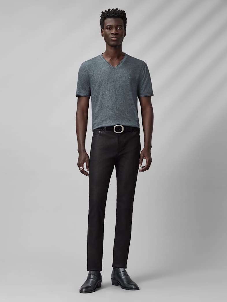 John Varvatos WOOSTER V-NECK Clothing Tops T Shirts WOOSTER V NECK SILVER