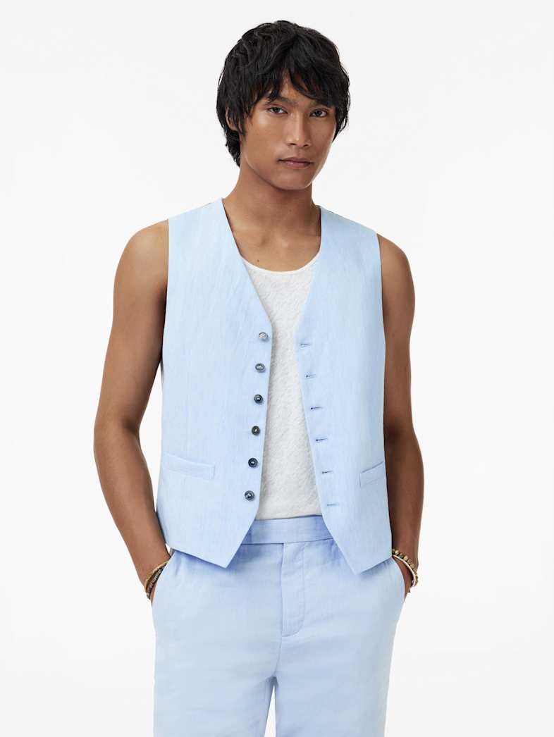 John Varvatos WOOSTER VEST Clothing Featured Suiting WOOSTER VEST EMPIRE BLUE