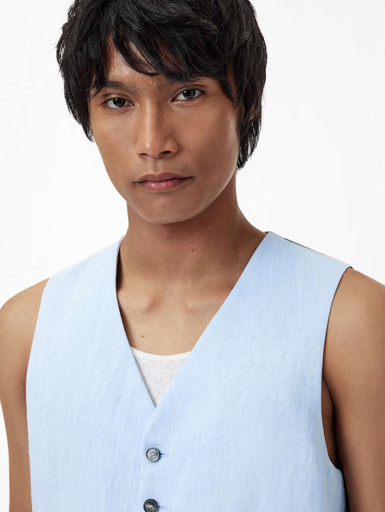 John Varvatos WOOSTER VEST Clothing Featured Suiting WOOSTER VEST EMPIRE BLUE