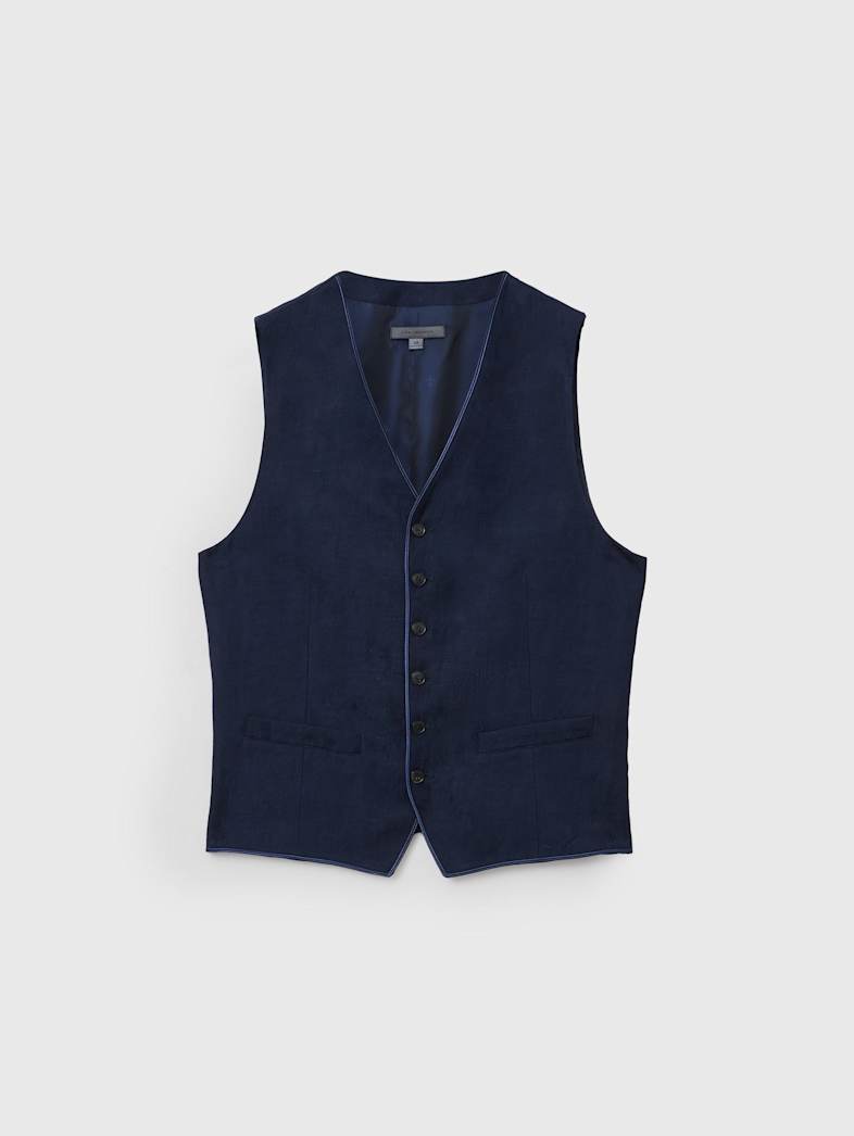 john varvatos WOOSTER VEST Clothing Featured Suiting WOOSTER VEST NIGHT SHADOW