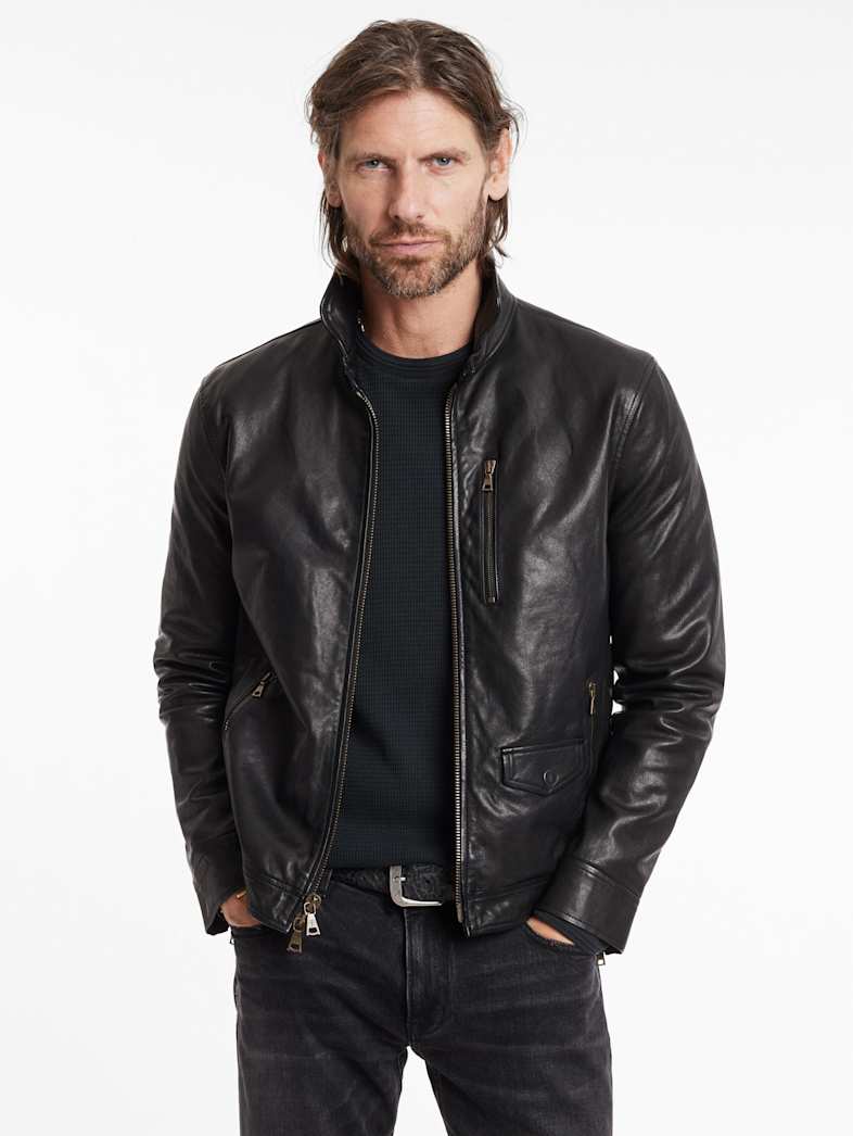 John Varvatos YORK JACKET Leather All Leather Leather Jackets YORK JACKET BLACK