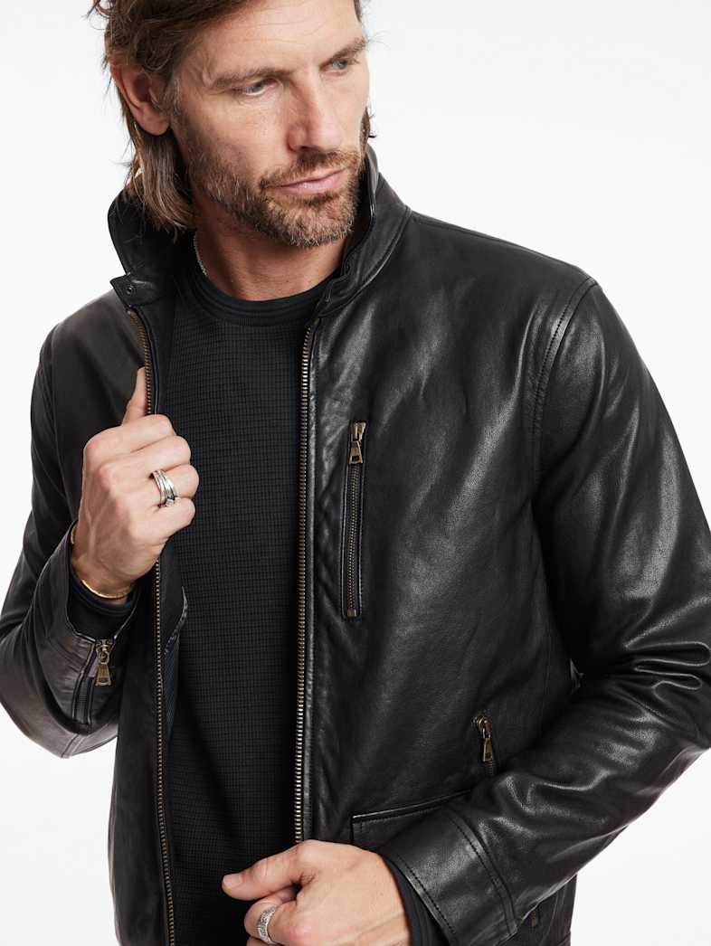 John Varvatos YORK JACKET Leather All Leather Leather Jackets YORK JACKET BLACK