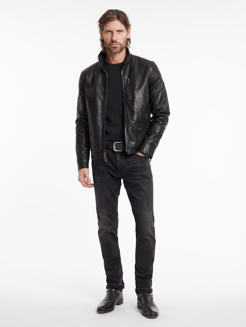 John Varvatos YORK JACKET Leather All Leather Leather Jackets YORK JACKET BLACK