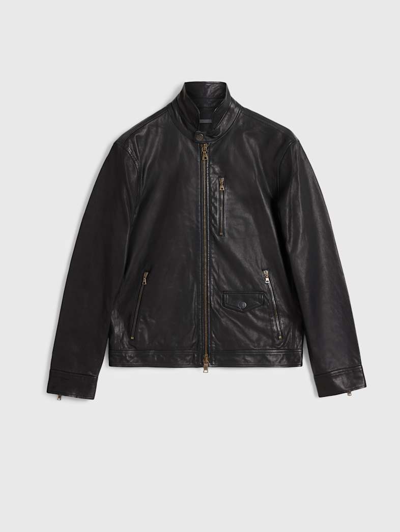 john varvatos YORK JACKET Leather All Leather Leather Jackets YORK JACKET BLACK