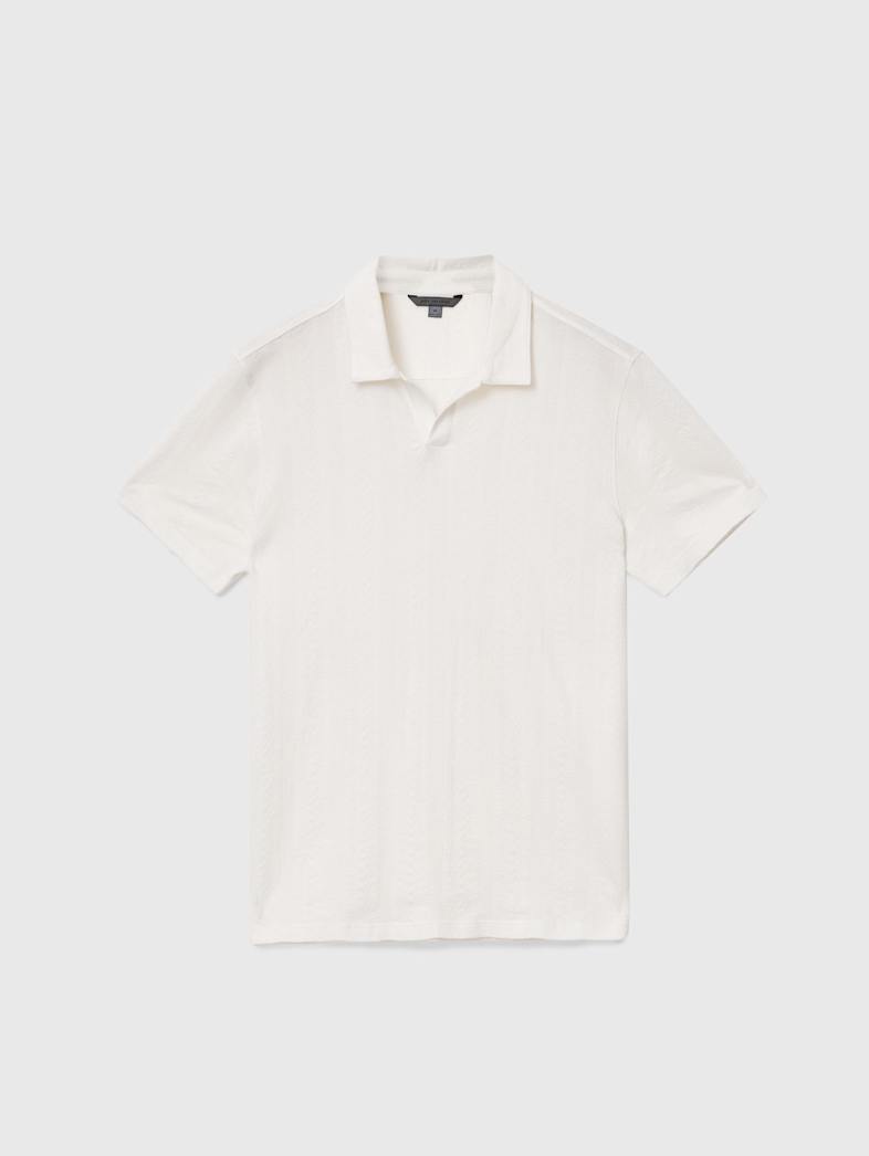 john varvatos ZION POLO Clothing Tops Polos ZION POLO SALT