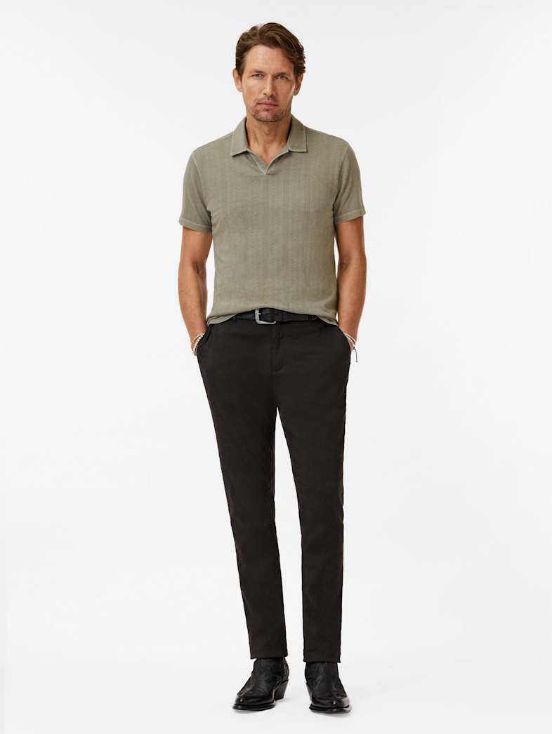 John Varvatos ZION POLO Clothing Tops Polos ZION POLO SPRUCE