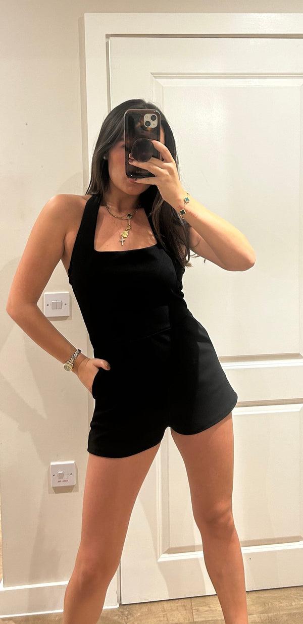John Varvatos Halterneck Structured Playsuit
