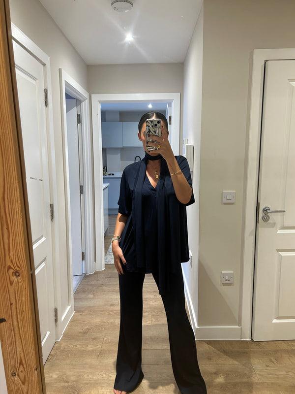 John Varvatos Navy Oversized T-Shirt Loungewear