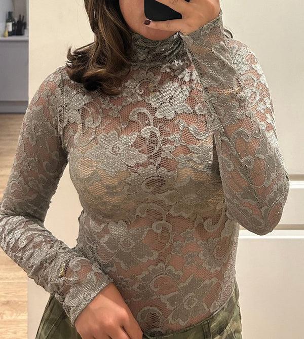 John Varvatos Sage Polar Neck Bodysuit