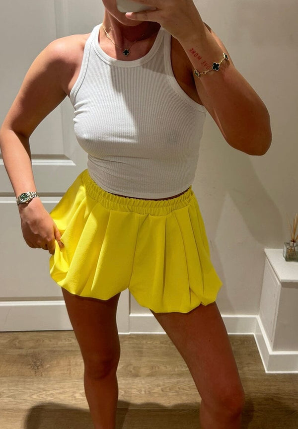 John Varvatos Yellow Bloomer Shorts