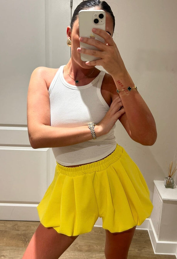 john varvatos Yellow Bloomer Shorts