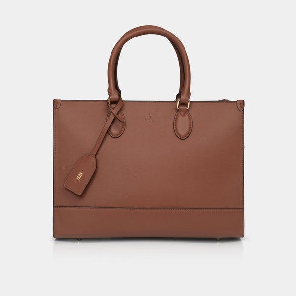 johnny loves rosie Belgrave Luxe Leather Work Bag - Tan johnny loves rosie Belgrave Luxe Leather Work Bag - Tan