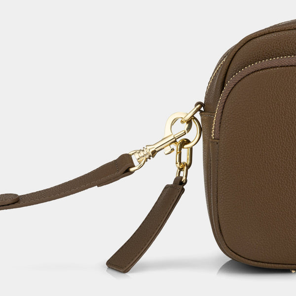 Johnny Loves Rosie Chelsea Midi Crossbody Luxe Leather Bag - Chocolate Brown